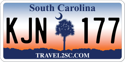 SC license plate KJN177
