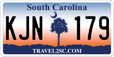 SC license plate KJN179
