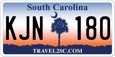SC license plate KJN180