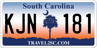 SC license plate KJN181