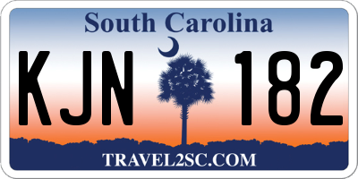 SC license plate KJN182