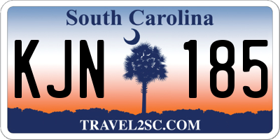 SC license plate KJN185