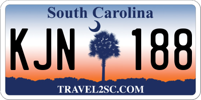 SC license plate KJN188