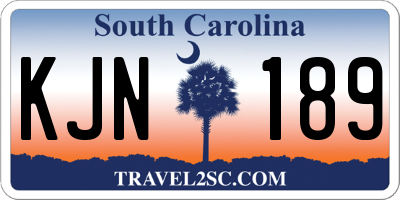 SC license plate KJN189