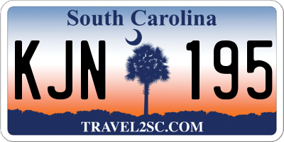 SC license plate KJN195