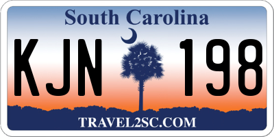 SC license plate KJN198