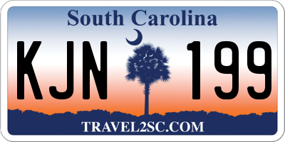 SC license plate KJN199