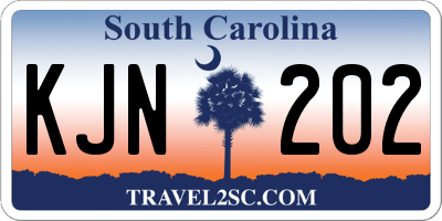 SC license plate KJN202