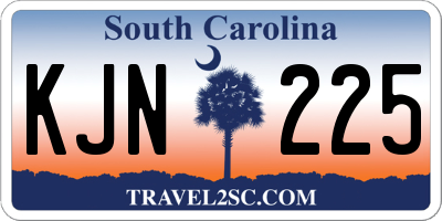 SC license plate KJN225