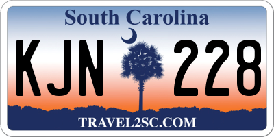 SC license plate KJN228