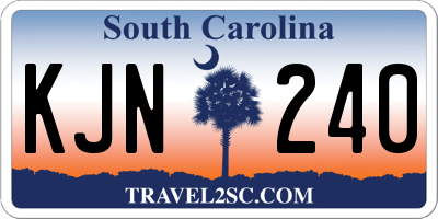 SC license plate KJN240