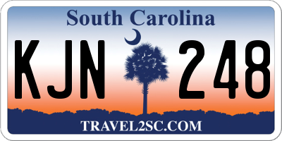 SC license plate KJN248