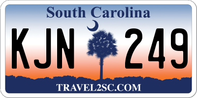 SC license plate KJN249