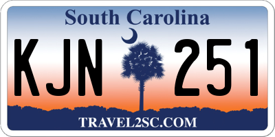 SC license plate KJN251