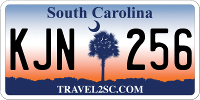 SC license plate KJN256