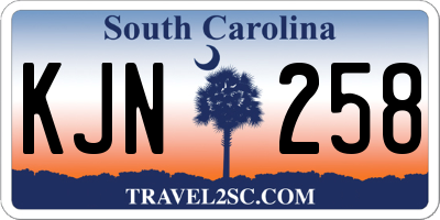 SC license plate KJN258