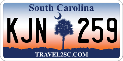 SC license plate KJN259