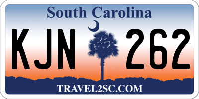 SC license plate KJN262