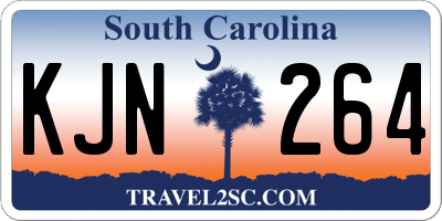 SC license plate KJN264