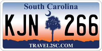 SC license plate KJN266