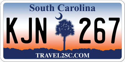 SC license plate KJN267
