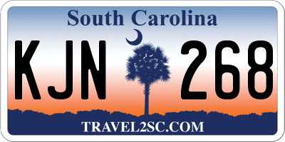 SC license plate KJN268