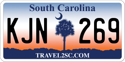 SC license plate KJN269
