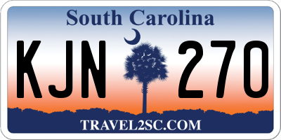 SC license plate KJN270