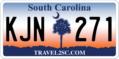 SC license plate KJN271