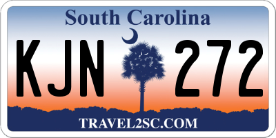 SC license plate KJN272