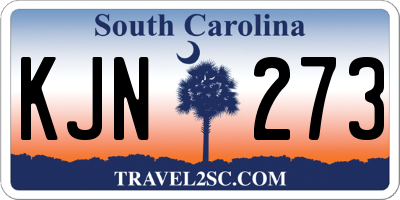 SC license plate KJN273