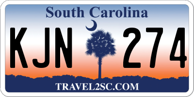 SC license plate KJN274