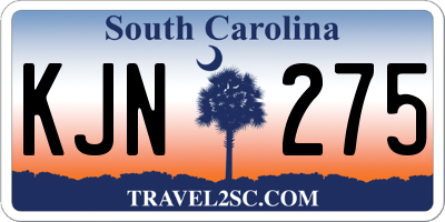 SC license plate KJN275