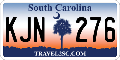 SC license plate KJN276