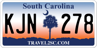 SC license plate KJN278