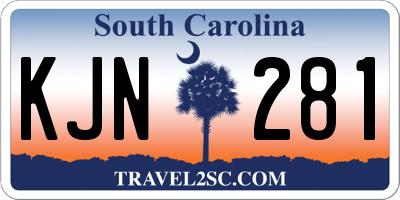 SC license plate KJN281
