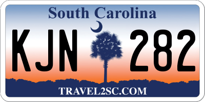 SC license plate KJN282