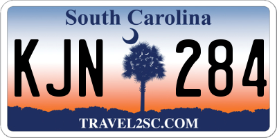 SC license plate KJN284