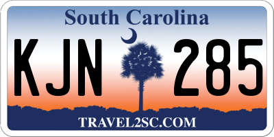 SC license plate KJN285