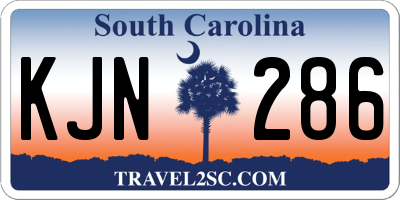 SC license plate KJN286
