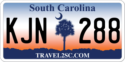 SC license plate KJN288