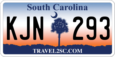 SC license plate KJN293