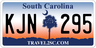 SC license plate KJN295