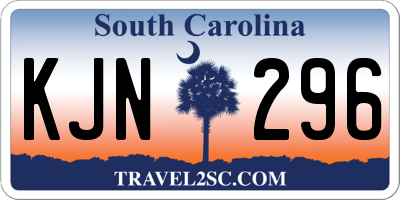 SC license plate KJN296