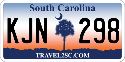 SC license plate KJN298