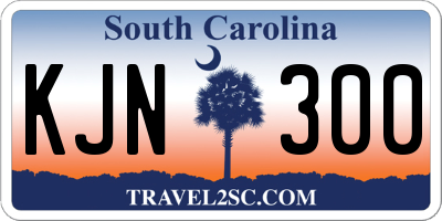 SC license plate KJN300
