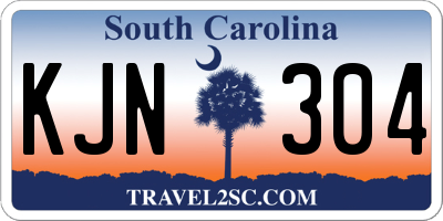 SC license plate KJN304