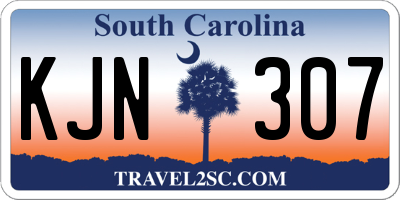 SC license plate KJN307