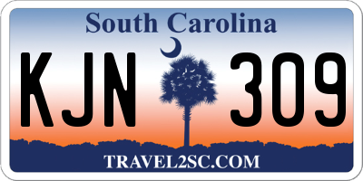 SC license plate KJN309