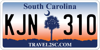 SC license plate KJN310
